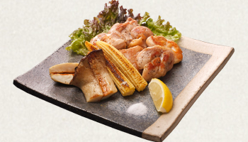日向地鶏もも塩焼き